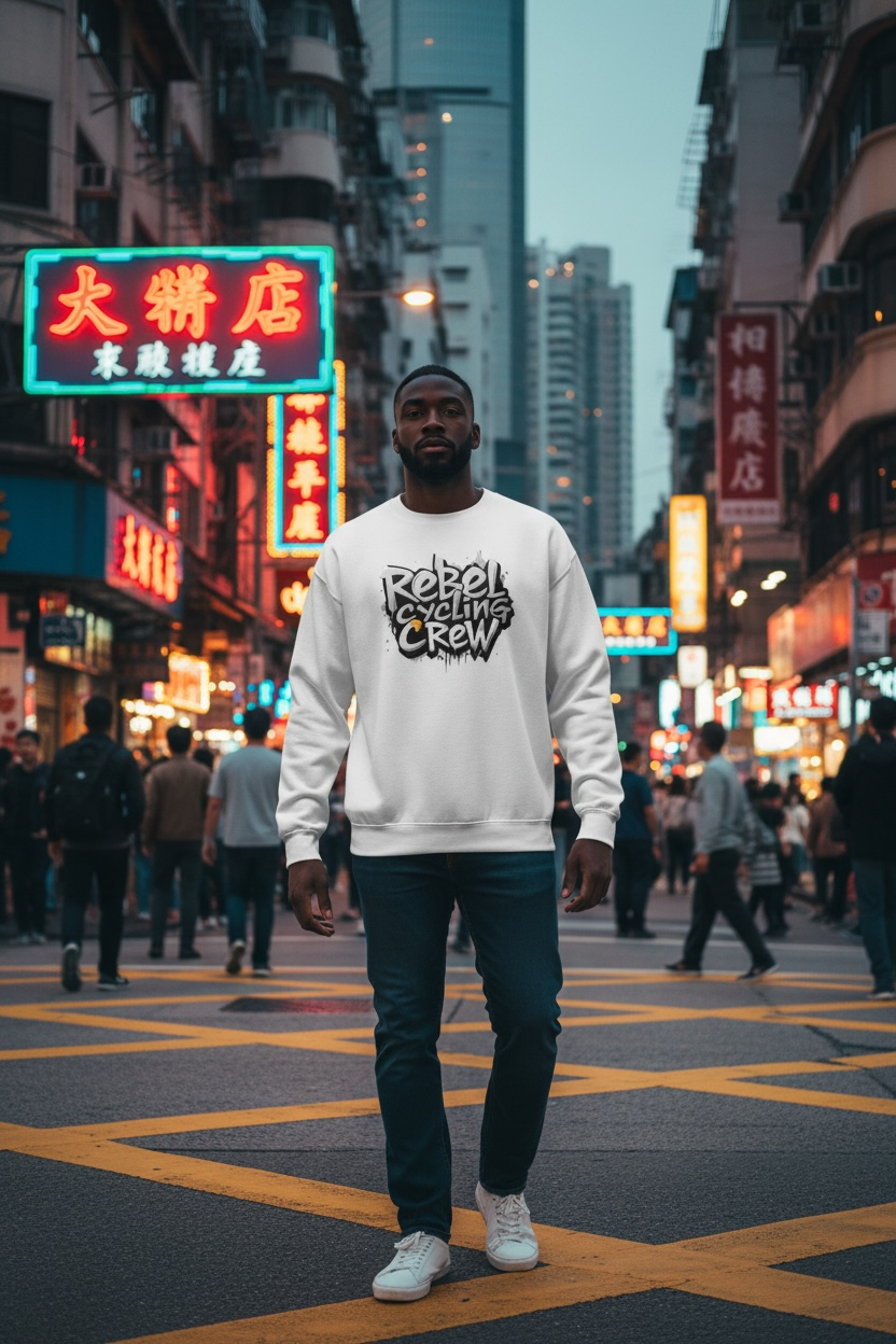 Concrete Drip Sweatshirt (White)