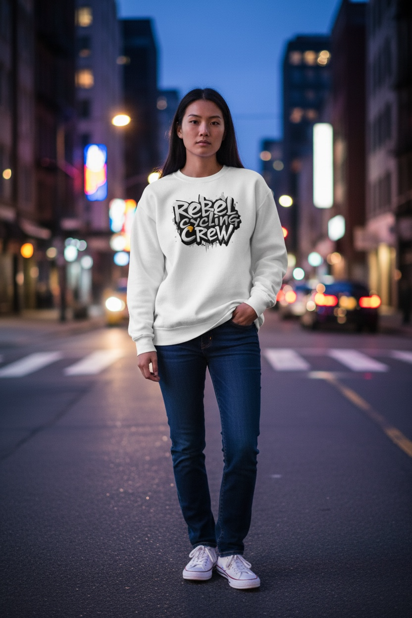 Concrete Drip Sweatshirt (White)
