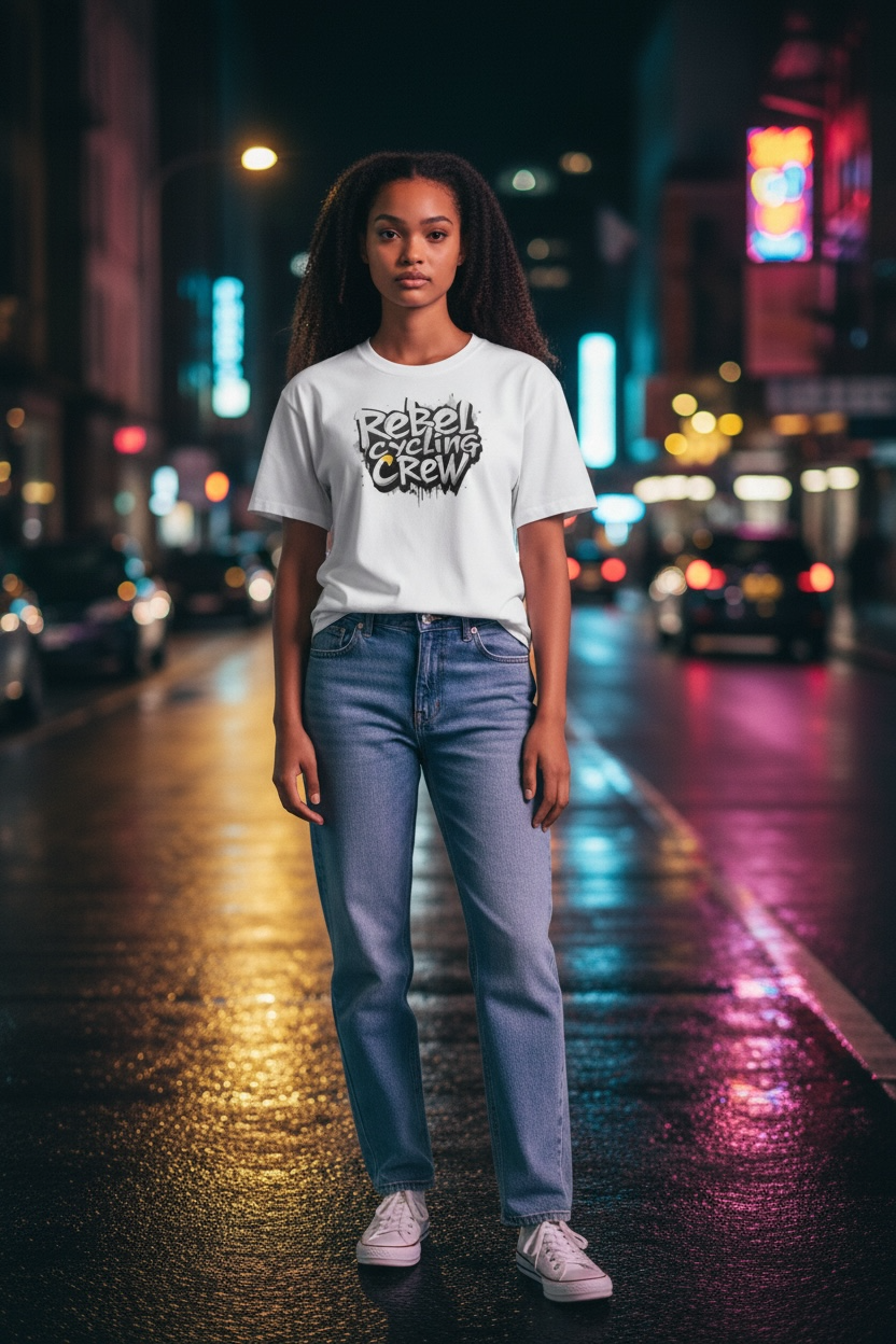 Concrete Drip Tee (White)